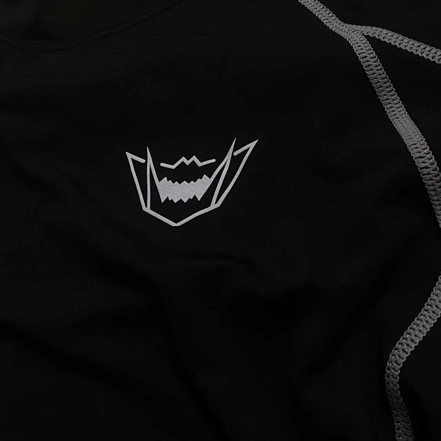 Black-Grey Compression Shirt - Long Sleeve