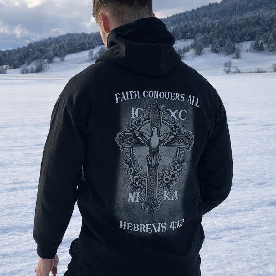 'Faith conquers all' Hoodie