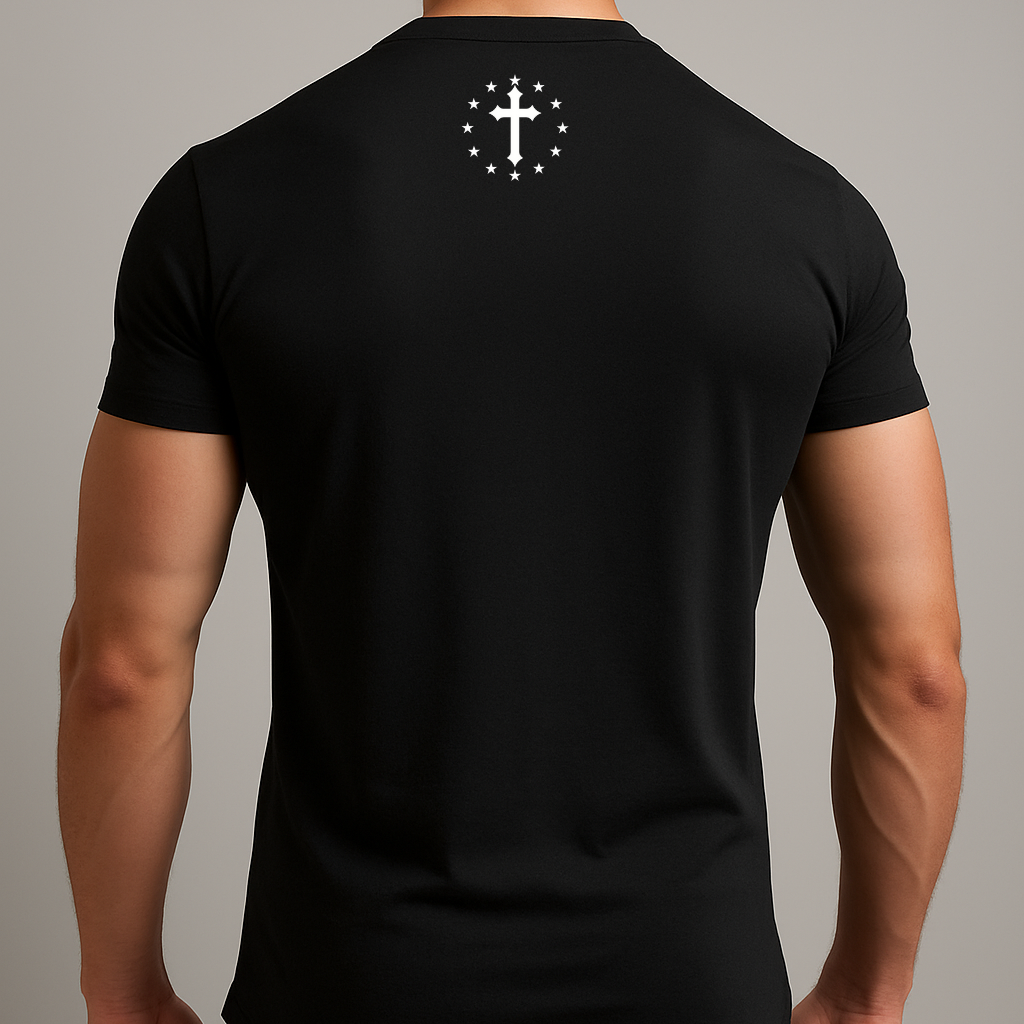 'Vincit Agnus Dei' Front Print Shirt