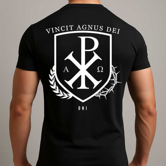 'Vincit Agnus Dei' Christogramm Shirt